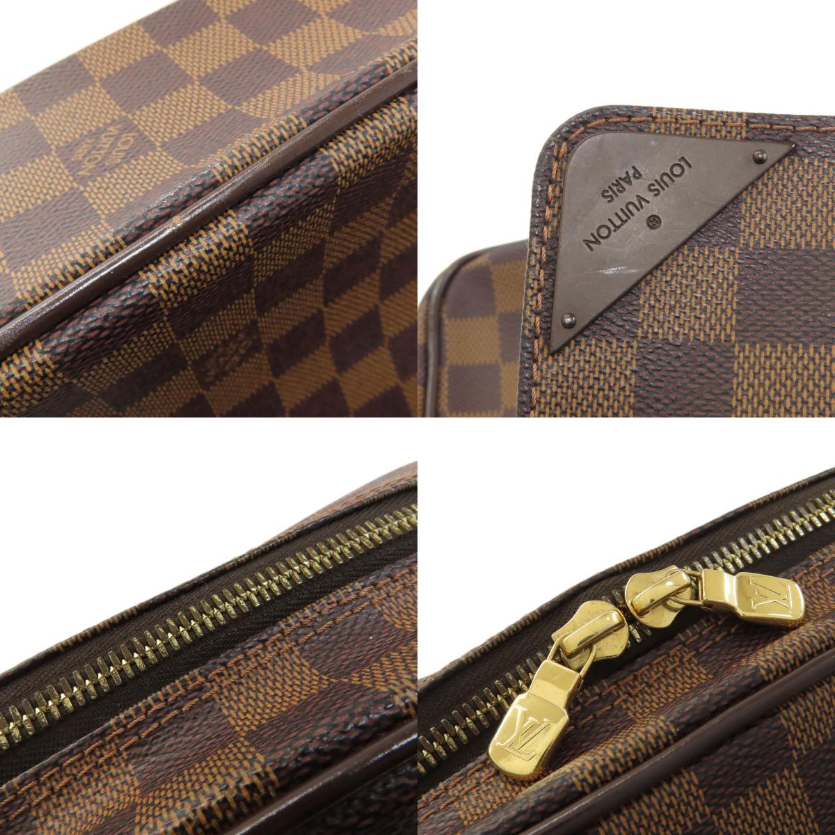 LOUIS VUITTON ルイヴィトン N41148 シェルトンGM ショルダーバッグ ダミエキャンバス レディース 中古