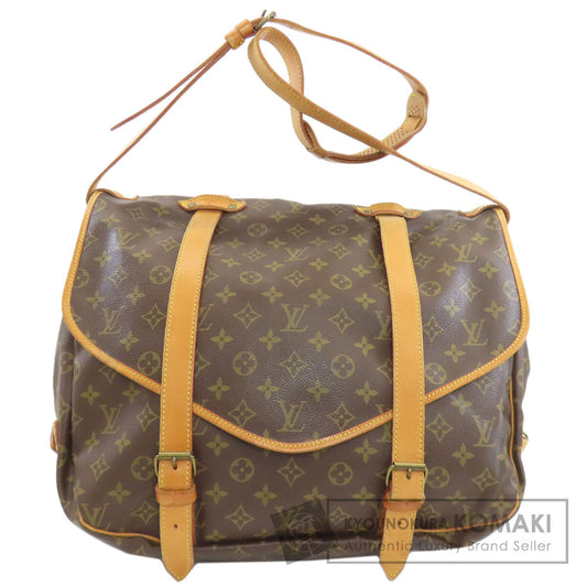 LOUIS VUITTON ルイヴィトン M42252 ソミュールLL ショルダーバッグ モノグラムキャンバス レディース 中古