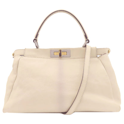 FENDI フェンディ ピーカブー 2WAY ハンドバッグ カーフ レディース 中古