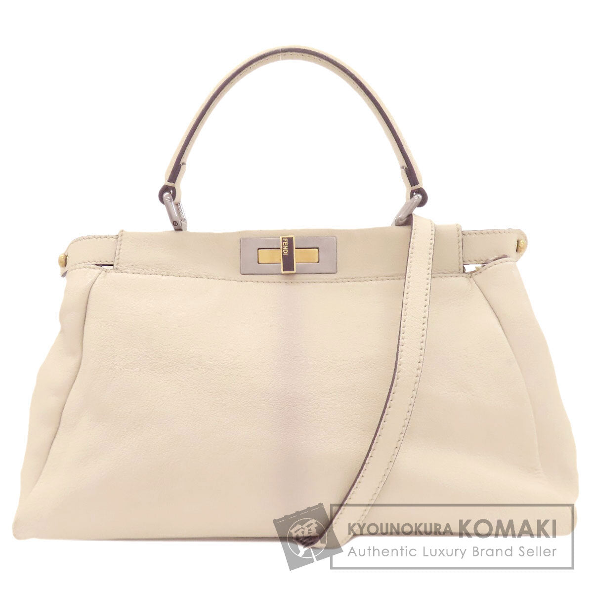 FENDI フェンディ ピーカブー 2WAY ハンドバッグ カーフ レディース 中古