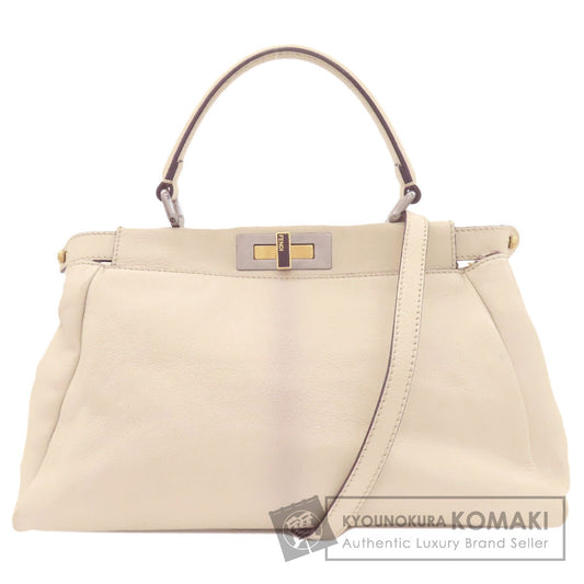 FENDI フェンディ ピーカブー 2WAY ハンドバッグ カーフ レディース 中古