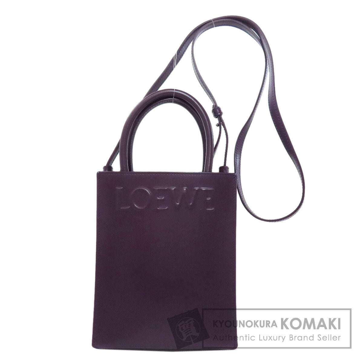 LOEWE ロエベ スタンダード A5 2WAY ハンドバッグ カーフ レディース 中古