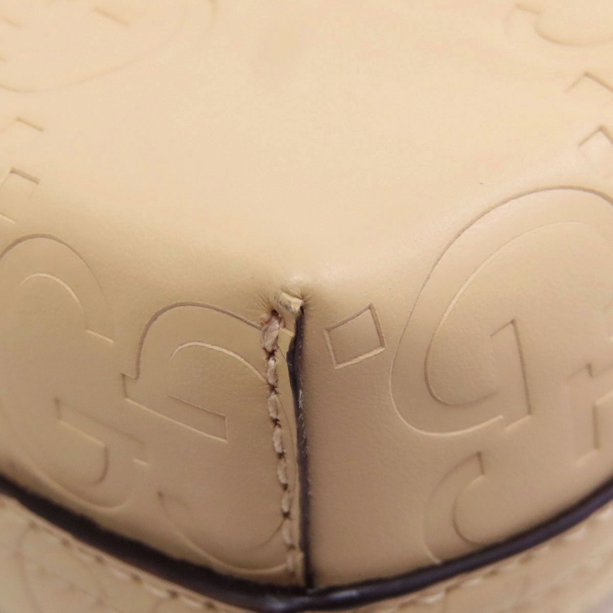 GUCCI グッチ 790133 GG スーパーミニバッグ ハンドバッグ PVC レディース 中古