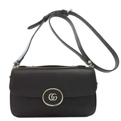 GUCCI グッチ 739722 ロングショルダー ダブルG ミニショルダー ショルダーバッグ レザー レディース 中古