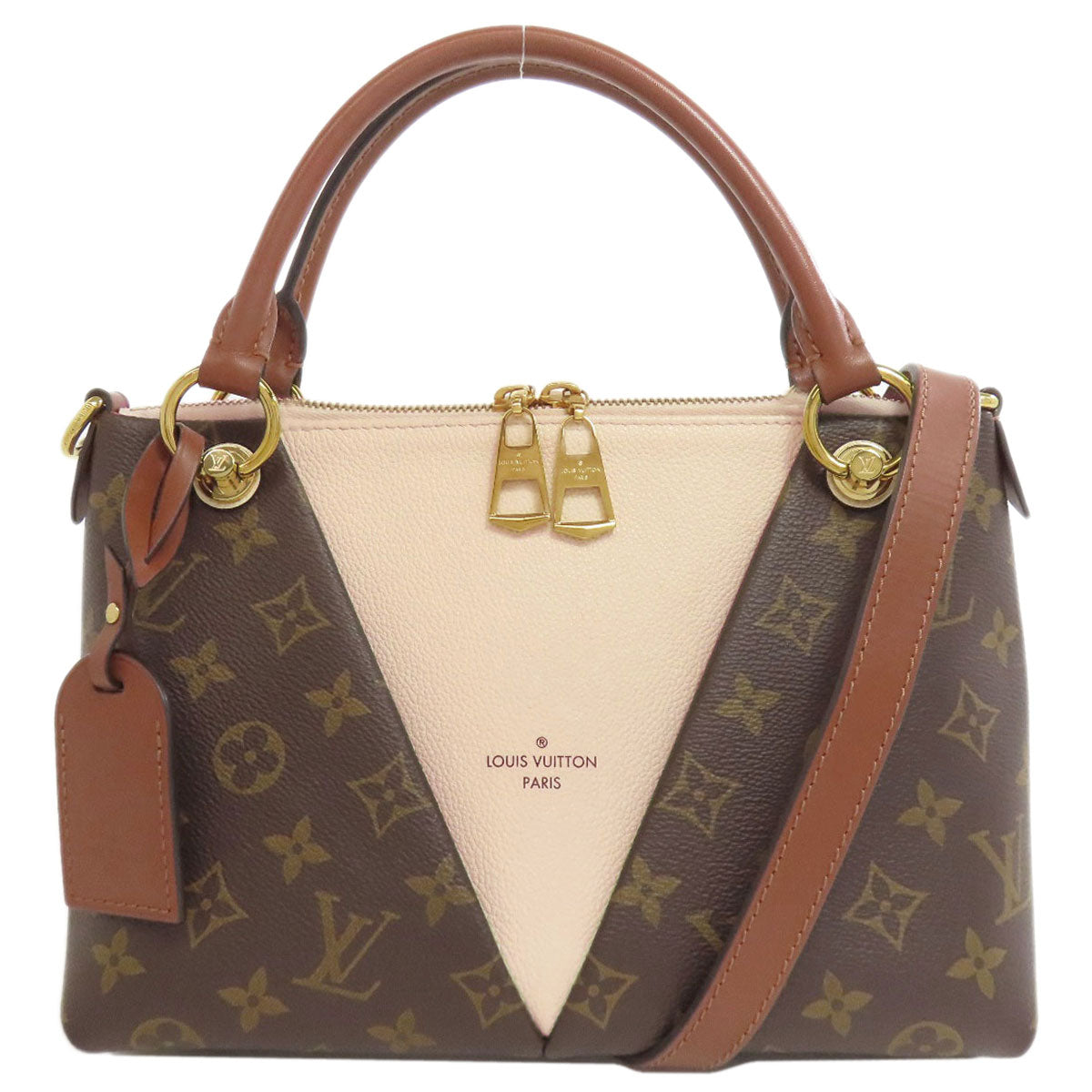 LOUIS VUITTON ルイヴィトン M44520 VトートBB ハンドバッグ モノグラムキャンバス レディース 中古