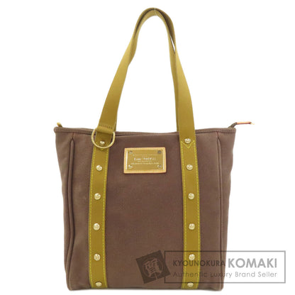 LOUIS VUITTON ルイヴィトン M40086 アンティグアライン カバMM トートバッグ キャンバス レディース 中古