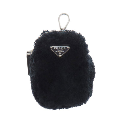 PRADA プラダ 1BH190 トライアングル ショルダーバッグ ボア レディース 中古