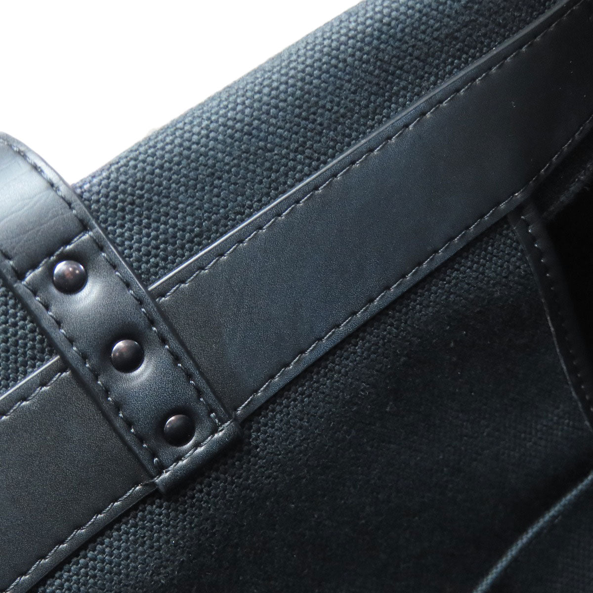 VALENTINO バレンティノ スタッズ トートバッグ キャンバス レディース 中古