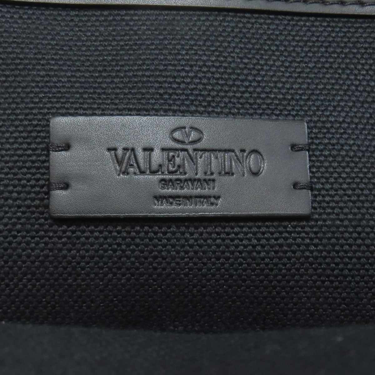 VALENTINO バレンティノ スタッズ トートバッグ キャンバス レディース 中古
