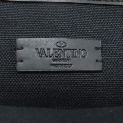 VALENTINO バレンティノ スタッズ トートバッグ キャンバス レディース 中古