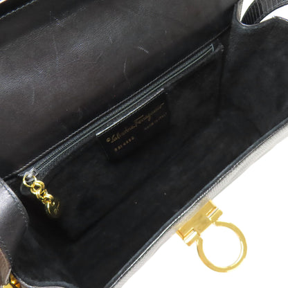 Salvatore Ferragamo サルヴァトーレフェラガモ ガンチーニ金具 ショルダーバッグ レザー レディース 中古