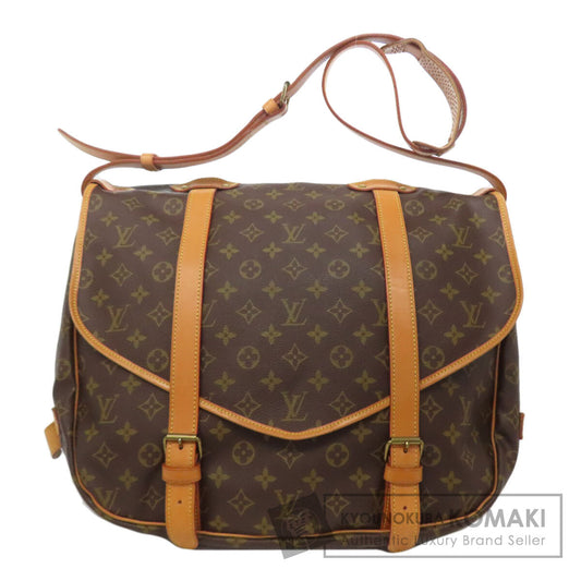 LOUIS VUITTON ルイヴィトン M42252 ソミュール 43 LL ショルダーバッグ モノグラムキャンバス レディース 中古