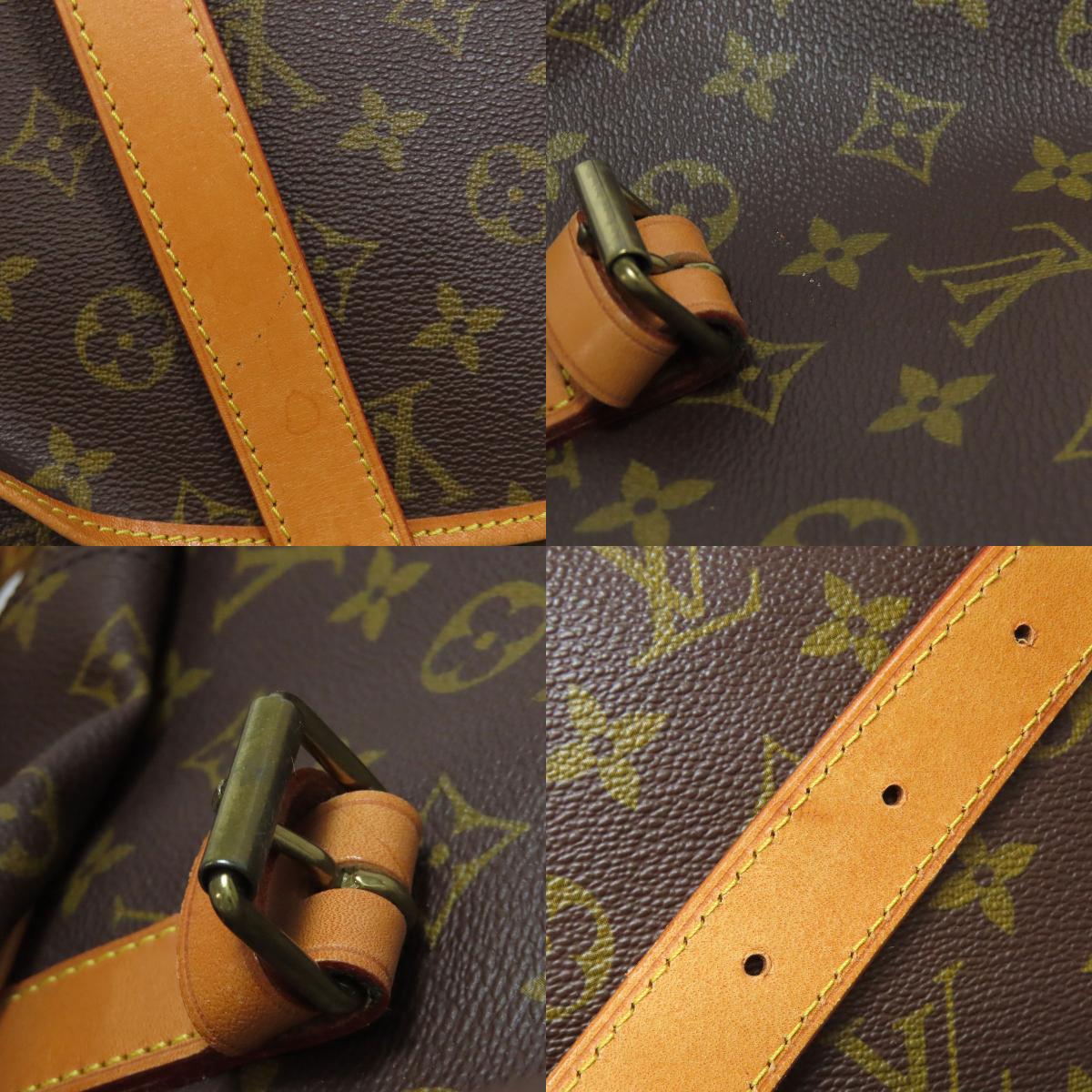 LOUIS VUITTON ルイヴィトン M42252 ソミュール 43 LL ショルダーバッグ モノグラムキャンバス レディース 中古
