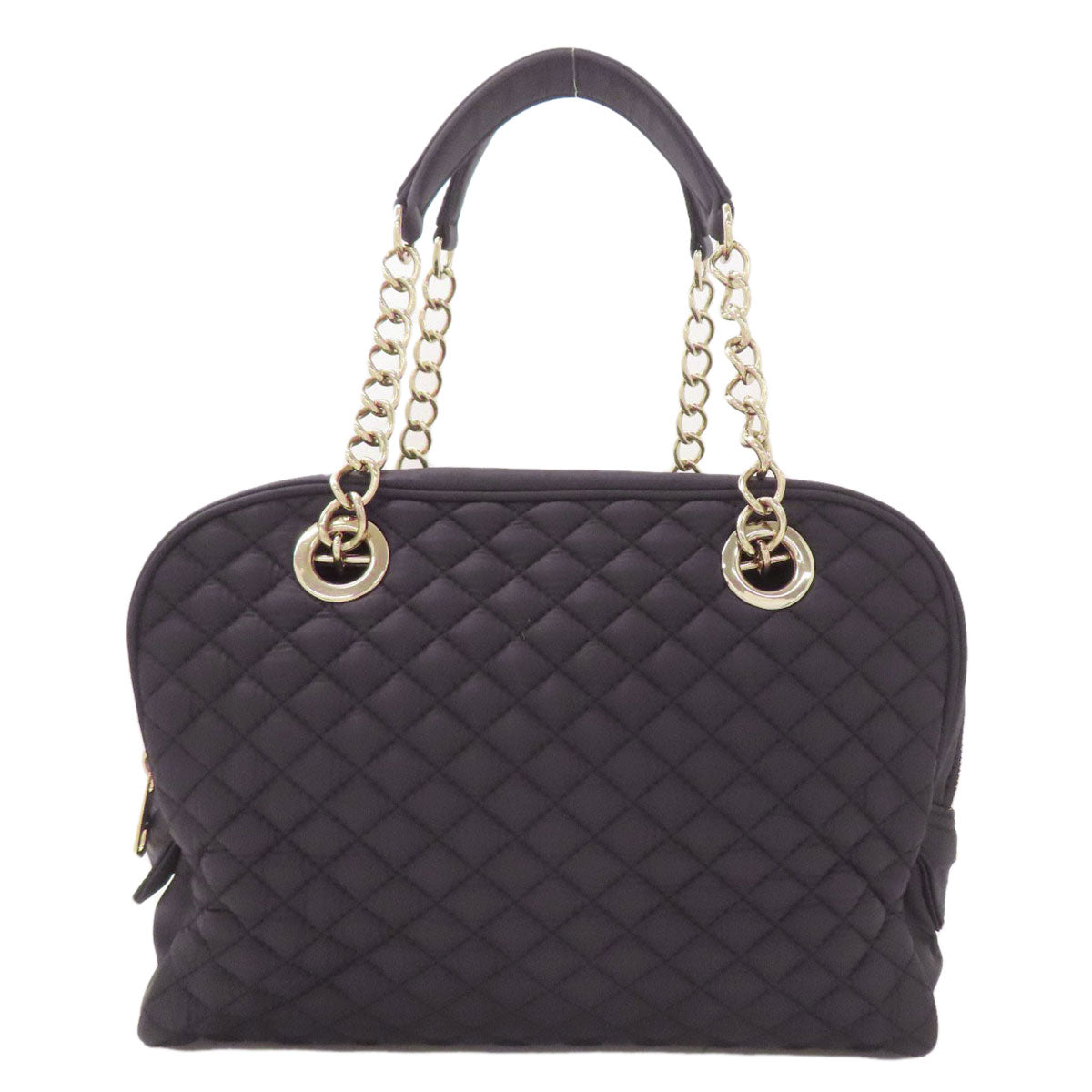 Dolce&Gabbana ドルチェアンドガッバーナ チェーンバッグ キルティング トートバッグ ナイロン レディース 中古