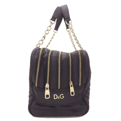 Dolce&Gabbana ドルチェアンドガッバーナ チェーンバッグ キルティング トートバッグ ナイロン レディース 中古