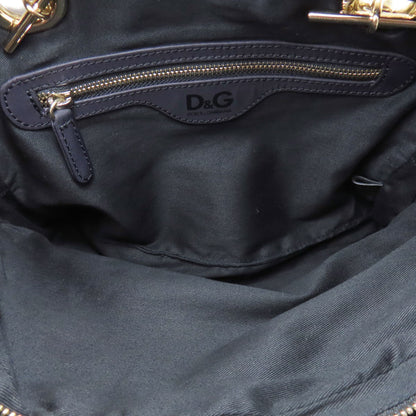 Dolce&Gabbana ドルチェアンドガッバーナ チェーンバッグ キルティング トートバッグ ナイロン レディース 中古