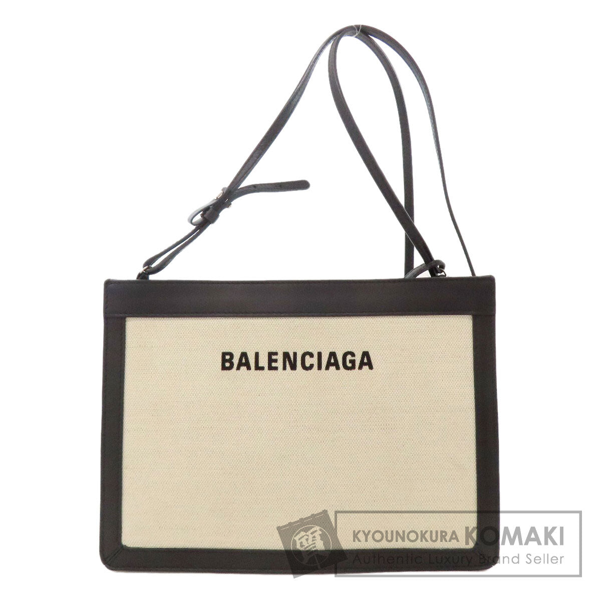 BALENCIAGA バレンシアガ 339937 ロゴ ショルダーバッグ キャンバス レディース 中古