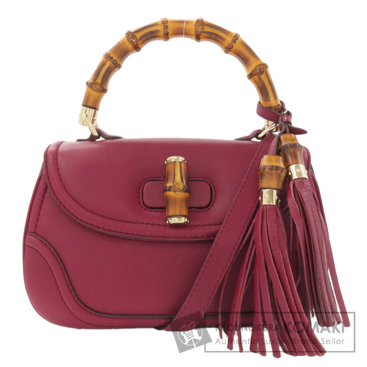 GUCCI グッチ 254834 バンブー 2WAY ハンドバッグ カーフ レディース 中古