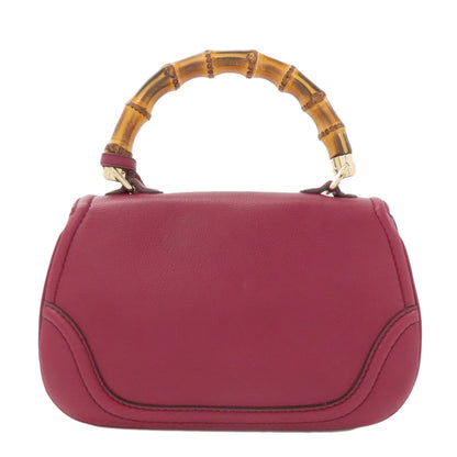 GUCCI グッチ 254834 バンブー 2WAY ハンドバッグ カーフ レディース 中古