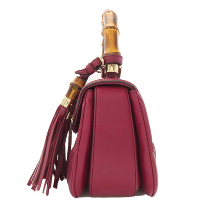 GUCCI グッチ 254834 バンブー 2WAY ハンドバッグ カーフ レディース 中古