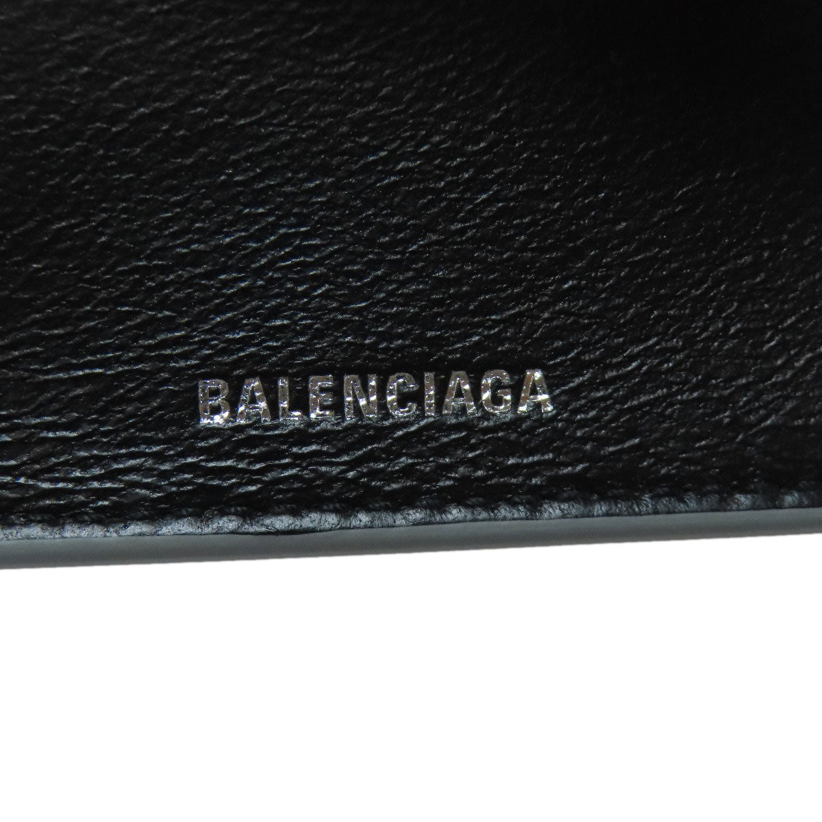 BALENCIAGA バレンシアガ ロゴ 三つ折り財布 ミニウォレット 二つ折り財布（小銭入れあり） レザー レディース 中古