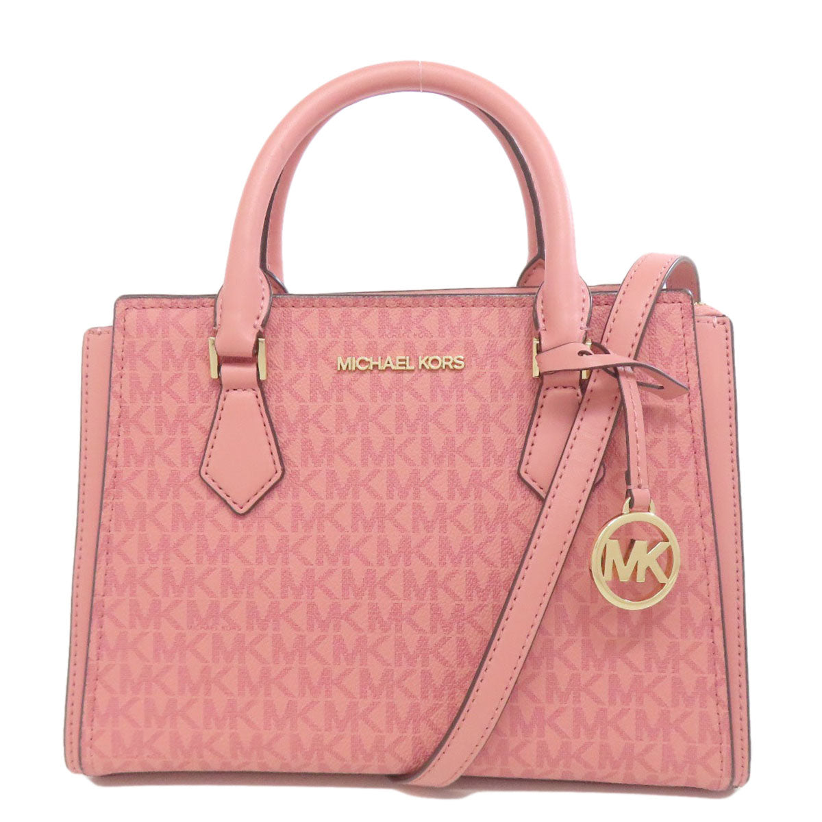 Michael Kors マイケルコース MKシグネチャー 2WAY ハンドバッグ PVC レディース 中古