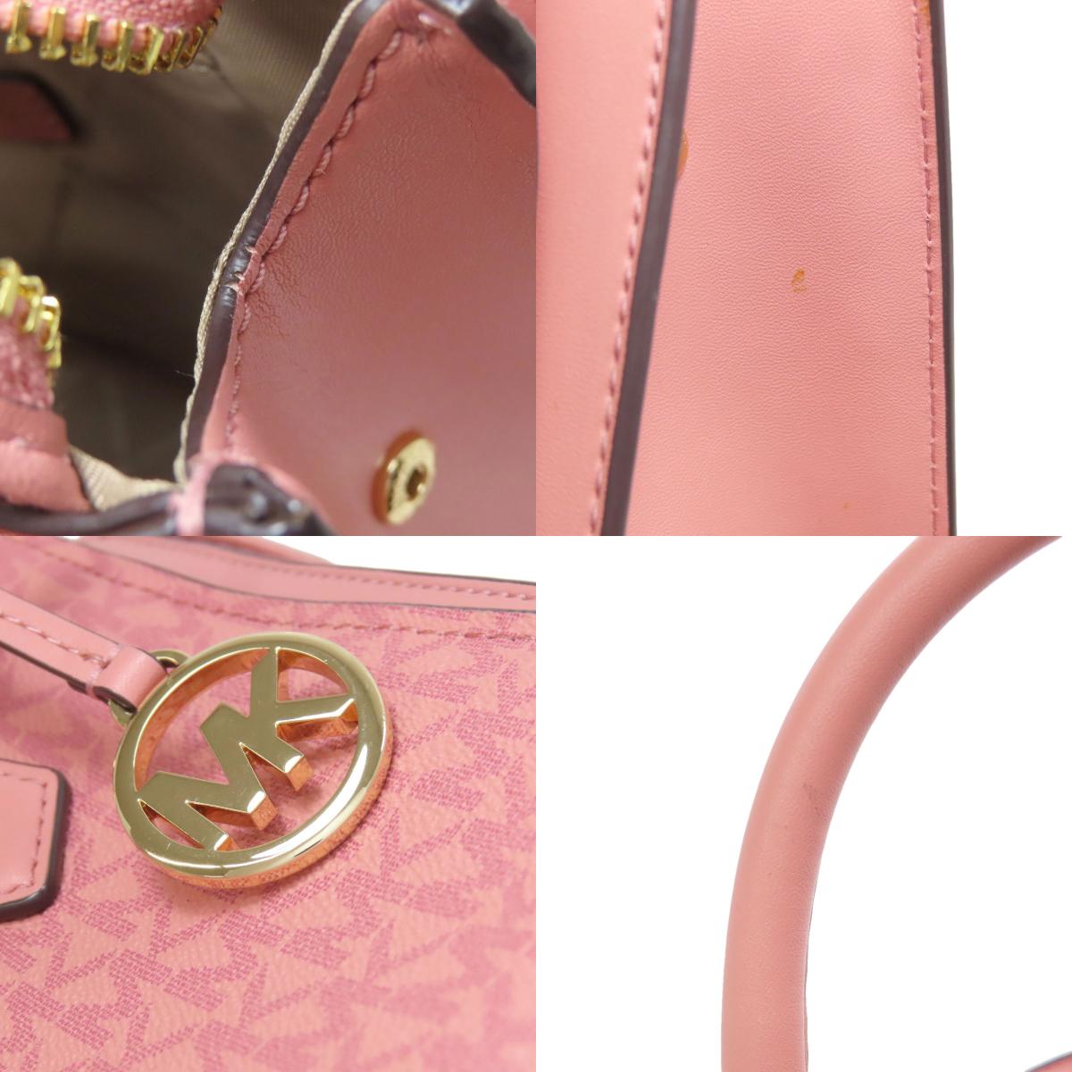 Michael Kors マイケルコース MKシグネチャー 2WAY ハンドバッグ PVC レディース 中古