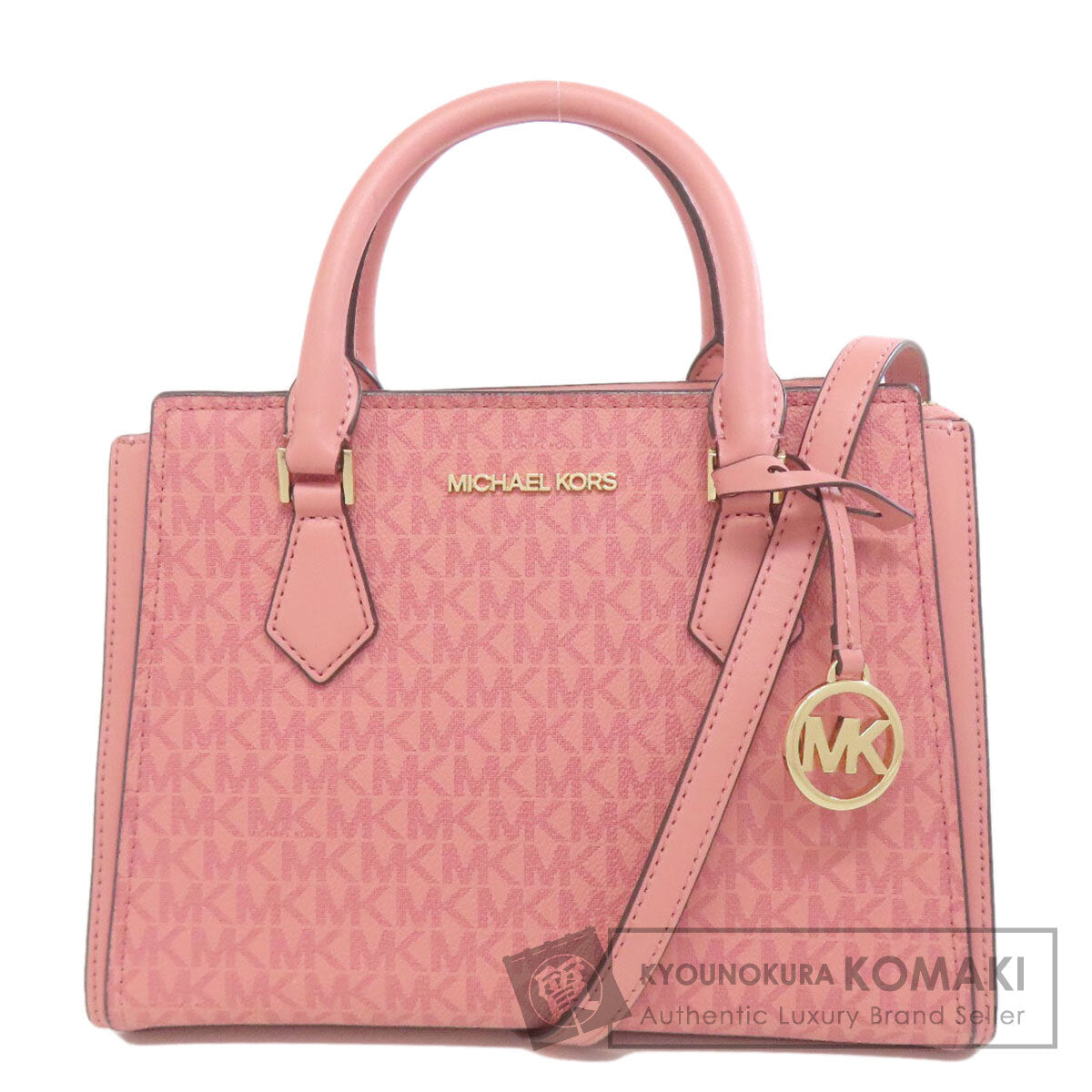 Michael Kors マイケルコース MKシグネチャー 2WAY ハンドバッグ PVC レディース 中古