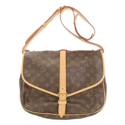 LOUIS VUITTON ルイヴィトン M42254 ソミュール35 ショルダーバッグ モノグラムキャンバス レディース 中古