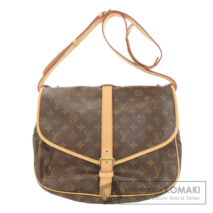 LOUIS VUITTON ルイヴィトン M42254 ソミュール35 ショルダーバッグ モノグラムキャンバス レディース 中古