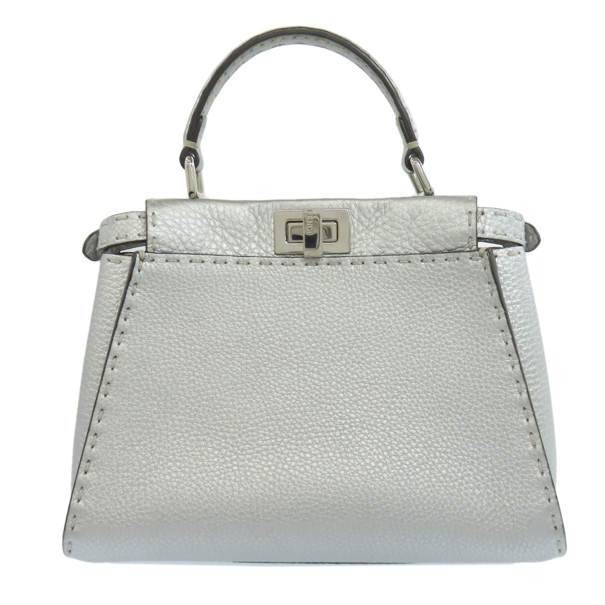 FENDI フェンディ ピーカブー ミニ セレリア 2WAY ハンドバッグ カーフ レディース 中古