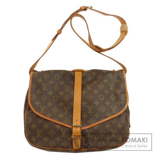 LOUIS VUITTON ルイヴィトン M42254 ソミュール35 ショルダーバッグ モノグラムキャンバス レディース 中古