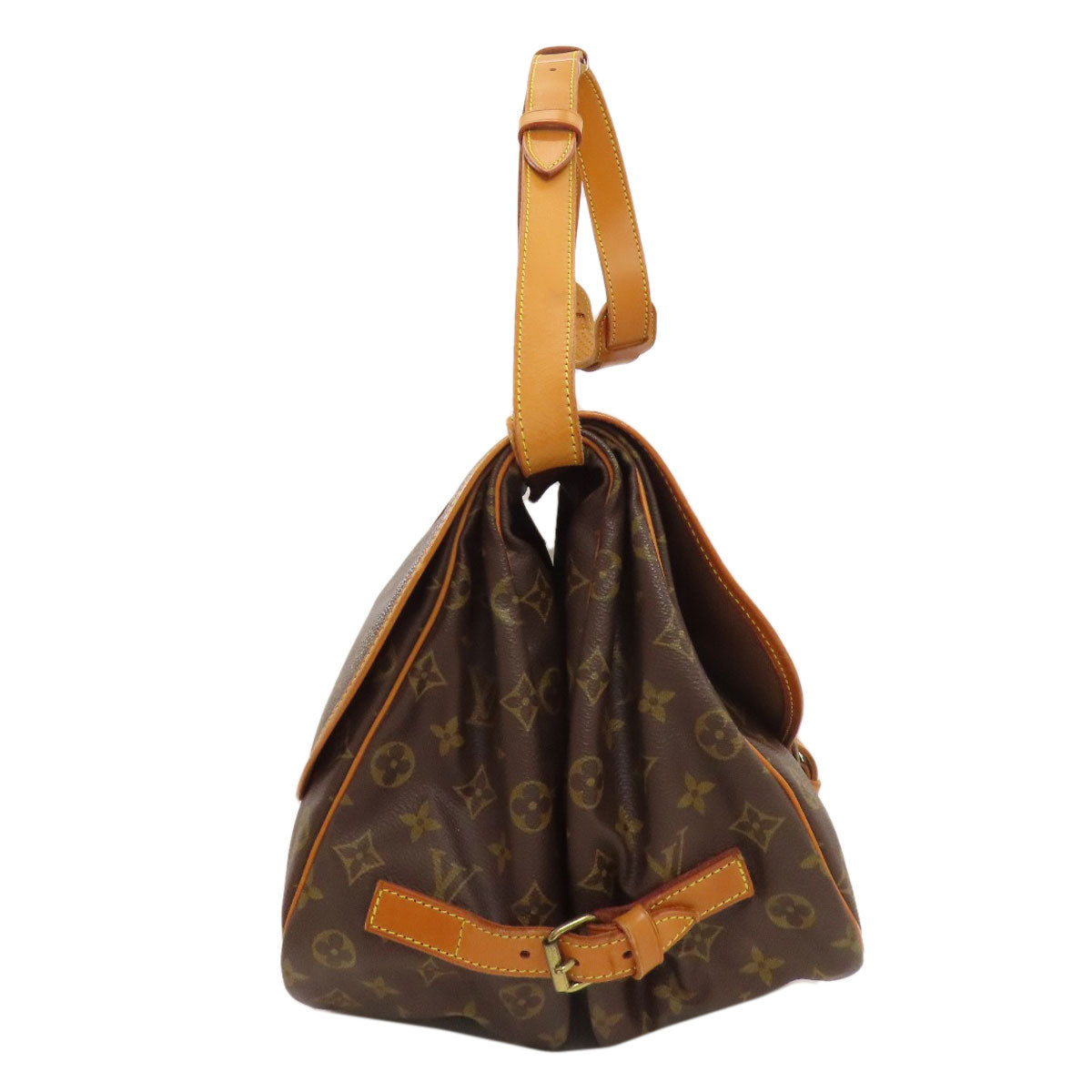 LOUIS VUITTON ルイヴィトン M42254 ソミュール35 ショルダーバッグ モノグラムキャンバス レディース 中古