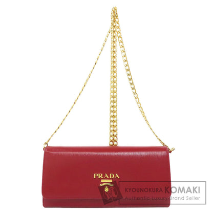 PRADA プラダ チェーンウォレット 長財布（小銭入れあり） サフィアーノ レディース 中古