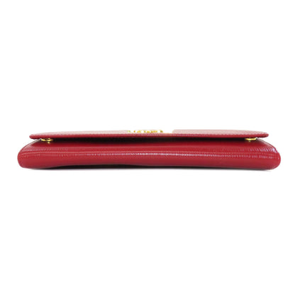 PRADA プラダ チェーンウォレット 長財布（小銭入れあり） サフィアーノ レディース 中古