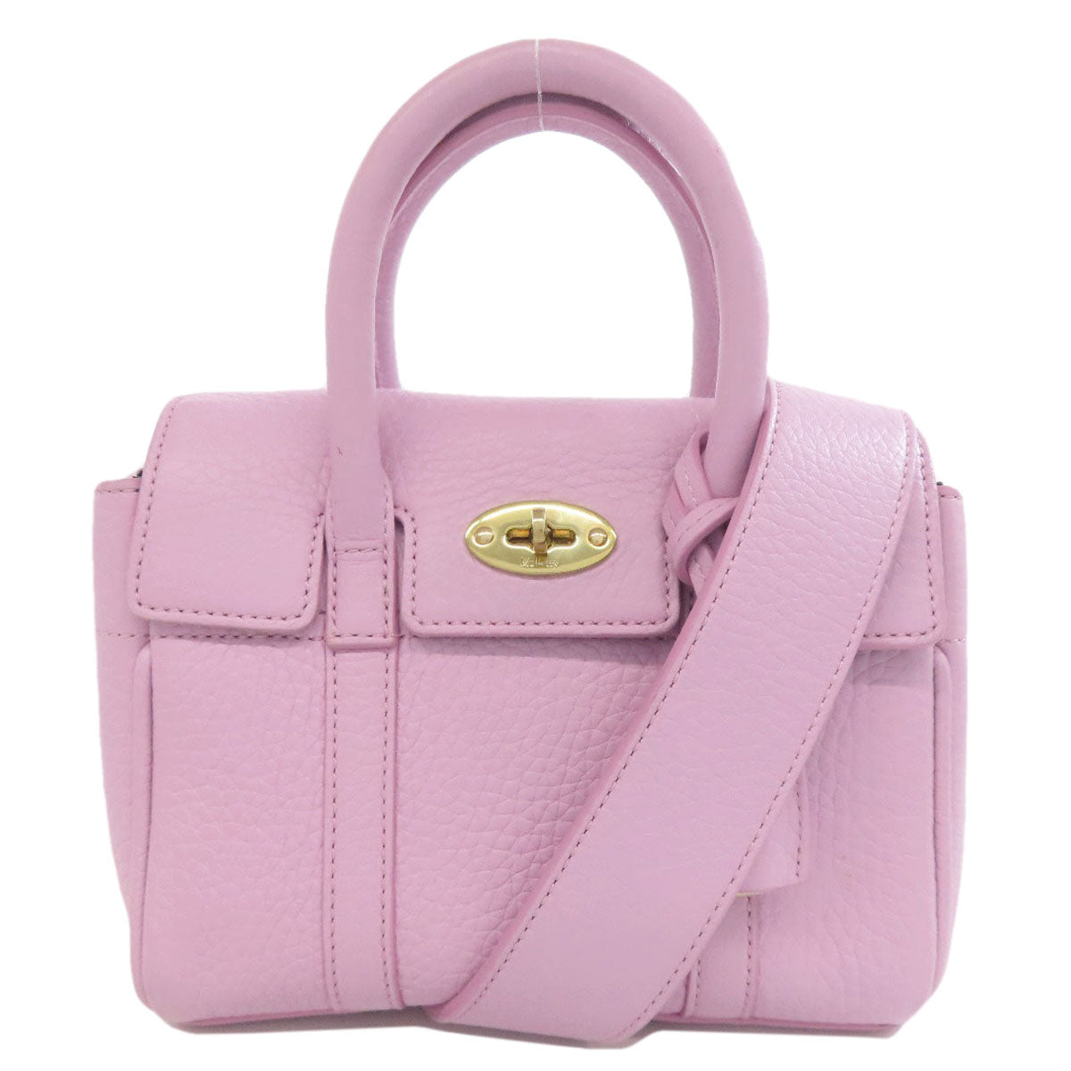 MULBERRY マルベリー ミニ ベイズウォーター 2WAY ハンドバッグ レザー レディース 中古