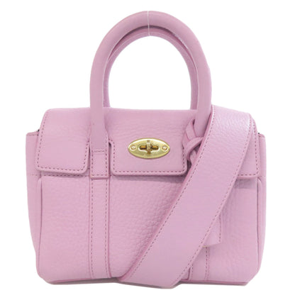 MULBERRY マルベリー ミニ ベイズウォーター 2WAY ハンドバッグ レザー レディース 中古
