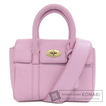 MULBERRY マルベリー ミニ ベイズウォーター 2WAY ハンドバッグ レザー レディース 中古