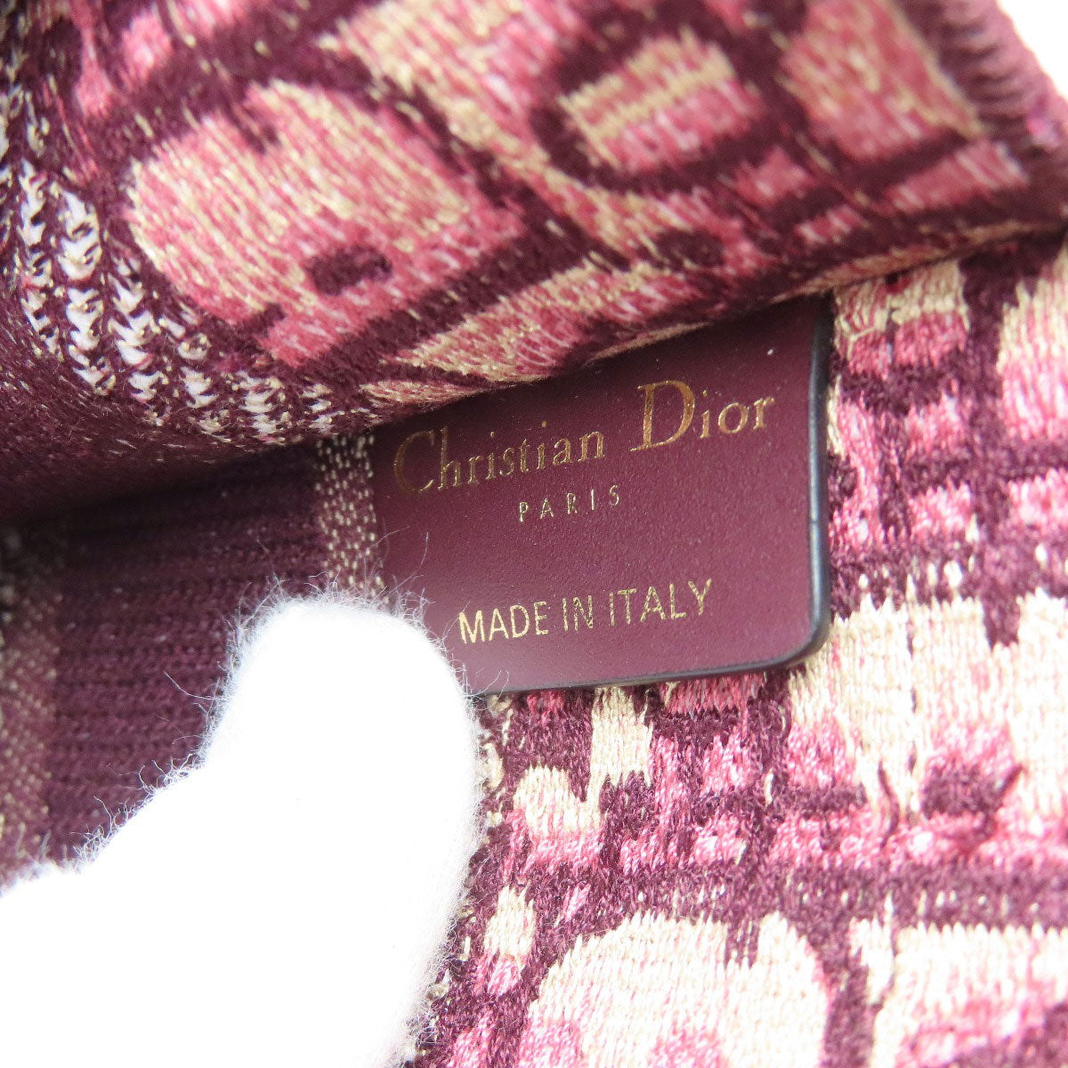 CHRISTIAN DIOR クリスチャンディオール ブックトートミニ ハンドバッグ キャンバス レディース 中古