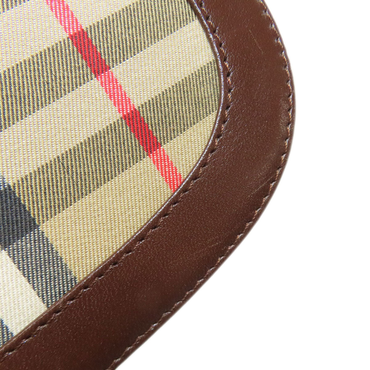 BURBERRY バーバリー ノバチェック ショルダーバッグ キャンバス レディース 中古
