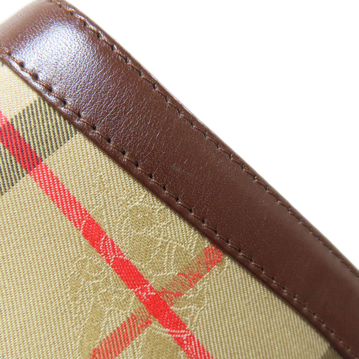 BURBERRY バーバリー ノバチェック ショルダーバッグ キャンバス レディース 中古