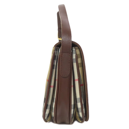 BURBERRY バーバリー ノバチェック ショルダーバッグ キャンバス レディース 中古