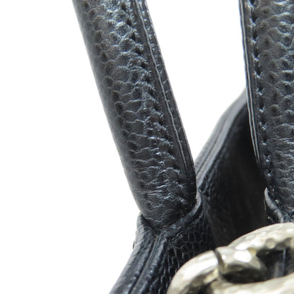 CHANEL シャネル 復刻トート シルバー金具 トートバッグ グレインド カーフスキン レディース 中古