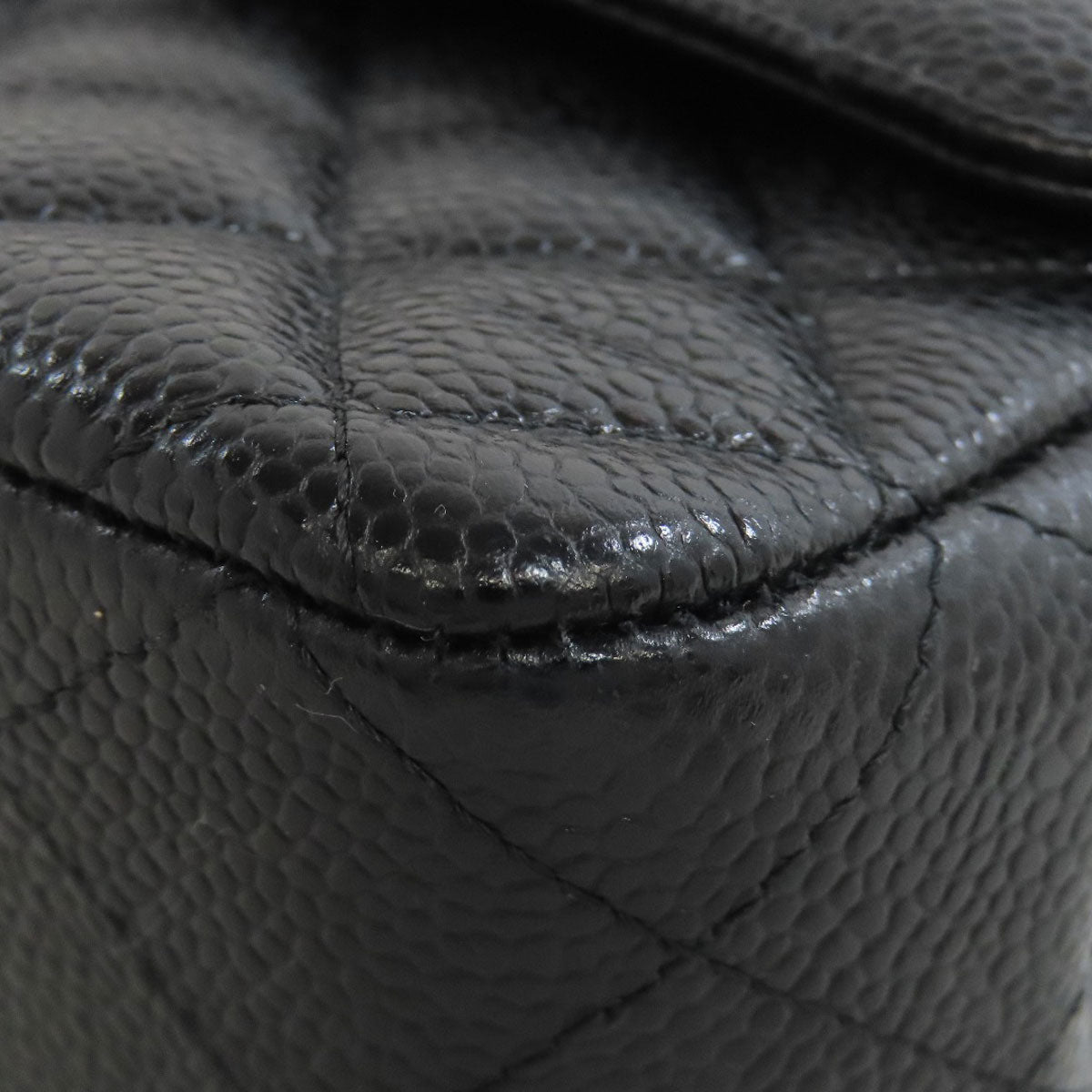 CHANEL シャネル ダブルフラップ マトラッセ ゴールド金具 ショルダーバッグ グレインド カーフスキン レディース 中古