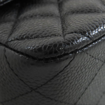 CHANEL シャネル ダブルフラップ マトラッセ ゴールド金具 ショルダーバッグ グレインド カーフスキン レディース 中古