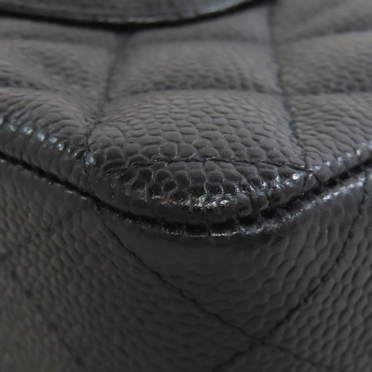 CHANEL シャネル ダブルフラップ マトラッセ ゴールド金具 ショルダーバッグ グレインド カーフスキン レディース 中古