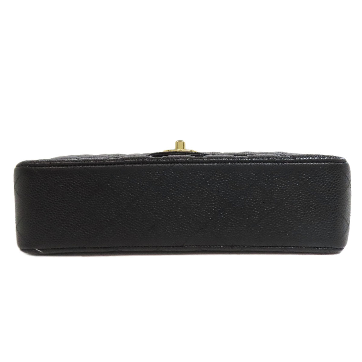 CHANEL シャネル ダブルフラップ マトラッセ ゴールド金具 ショルダーバッグ グレインド カーフスキン レディース 中古