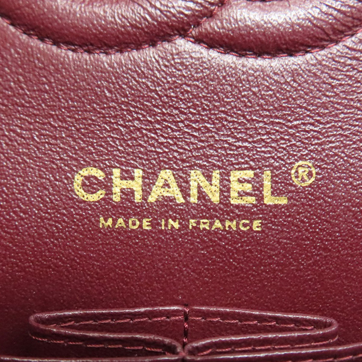 CHANEL シャネル ダブルフラップ マトラッセ ゴールド金具 ショルダーバッグ グレインド カーフスキン レディース 中古