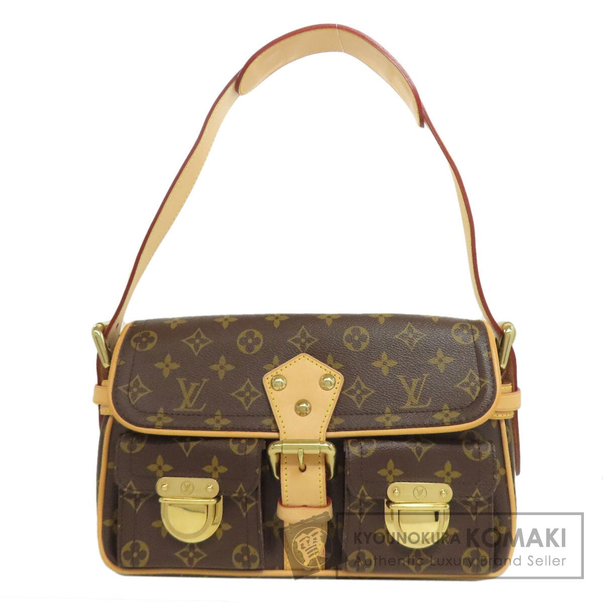 LOUIS VUITTON ルイヴィトン M40027 ハドソン ハンドバッグ モノグラムキャンバス レディース 中古