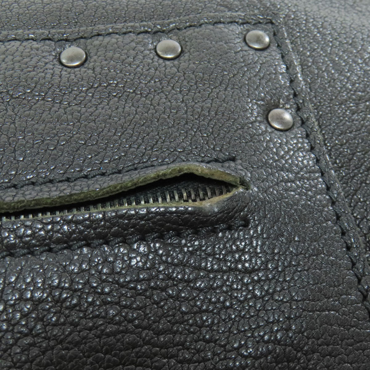 BOTTEGA VENETA ボッテガヴェネタ スタッズ ショルダーバッグ レザー レディース 中古